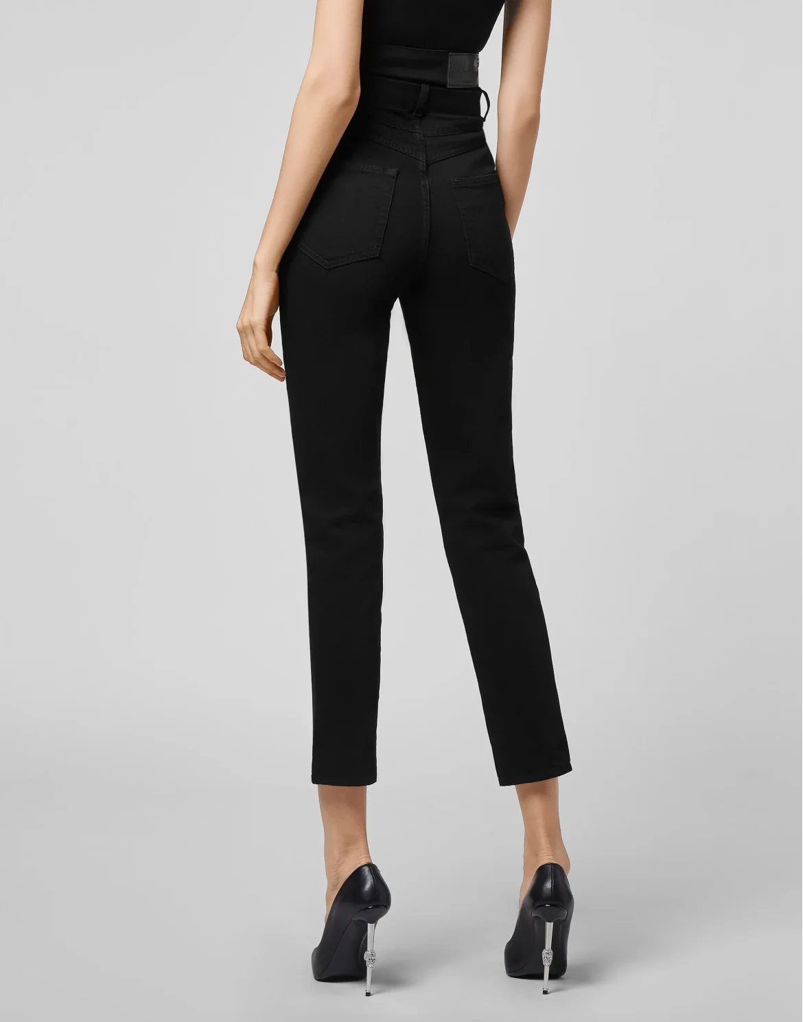 Denim Trousers Saint Tropez Fit Iconic Plein, цвет: Черный
