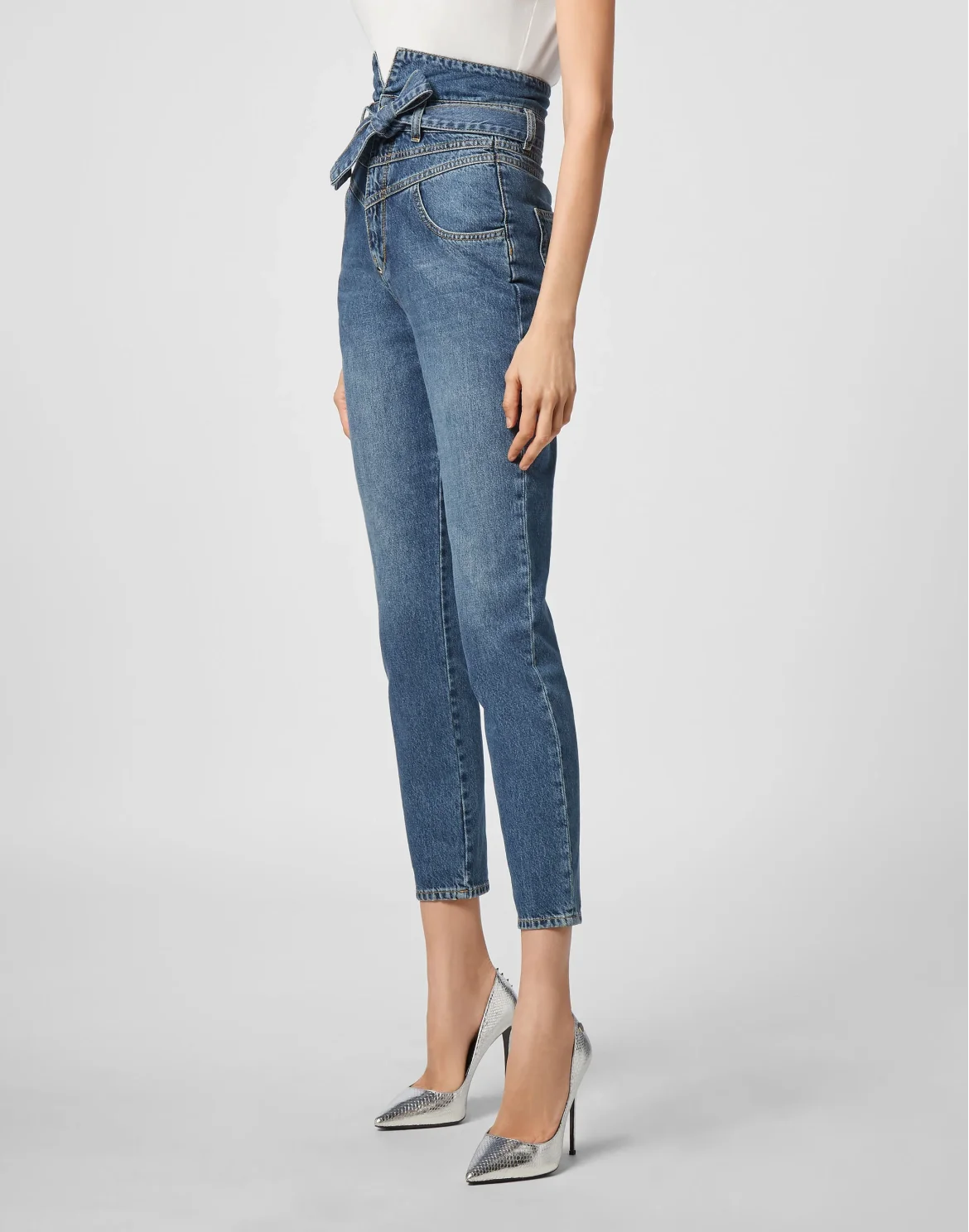 Denim Trousers Saint Tropez Fit Iconic Plein, цвет: Синий
