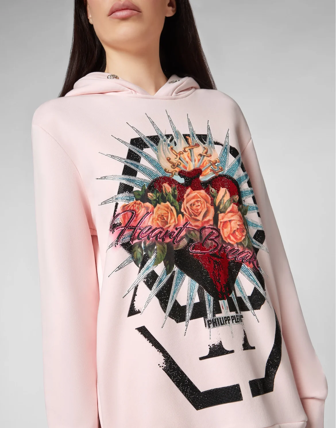 Hoodie sweatshirt Dress Heart Breaker, цвет: Розовый