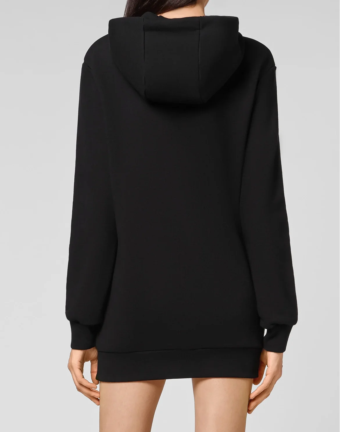 Leisurewear Hoodie dress Embroidery Signature, цвет: Черный