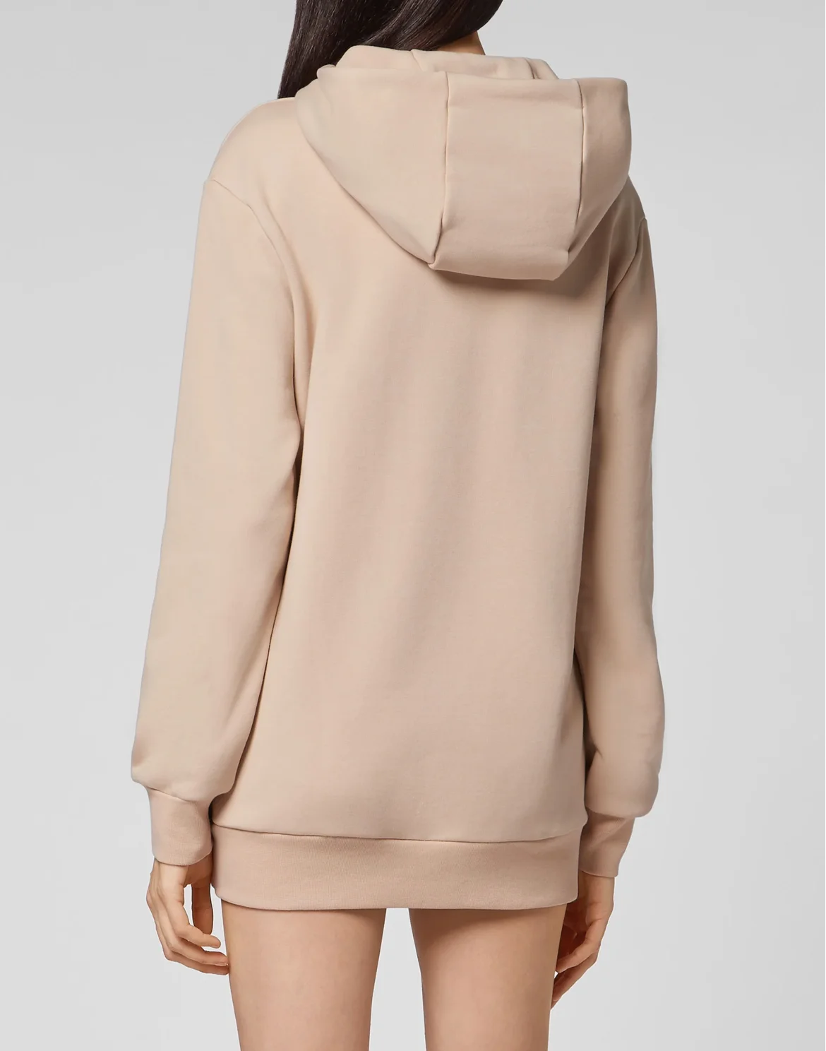 Leisurewear Hoodie dress Embroidery Signature, цвет: Бежевый
