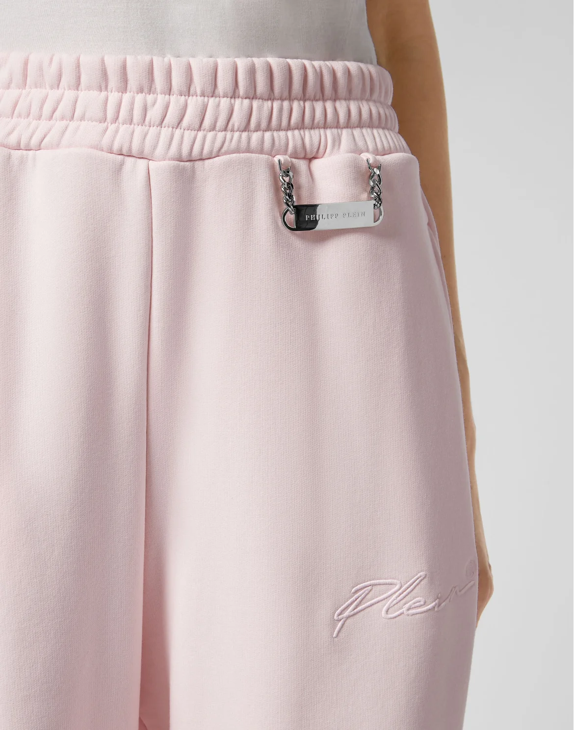 Leisurewear Trousers Embroidery Signature, цвет: Розовый