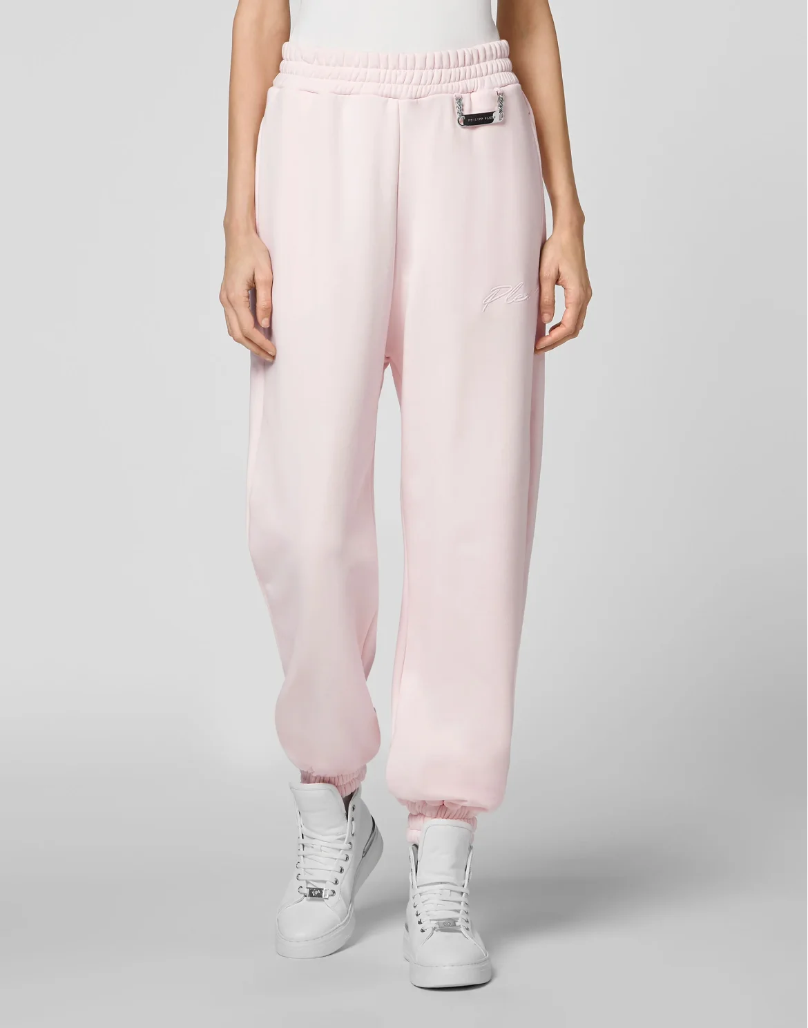 Leisurewear Trousers Embroidery Signature, цвет: Розовый