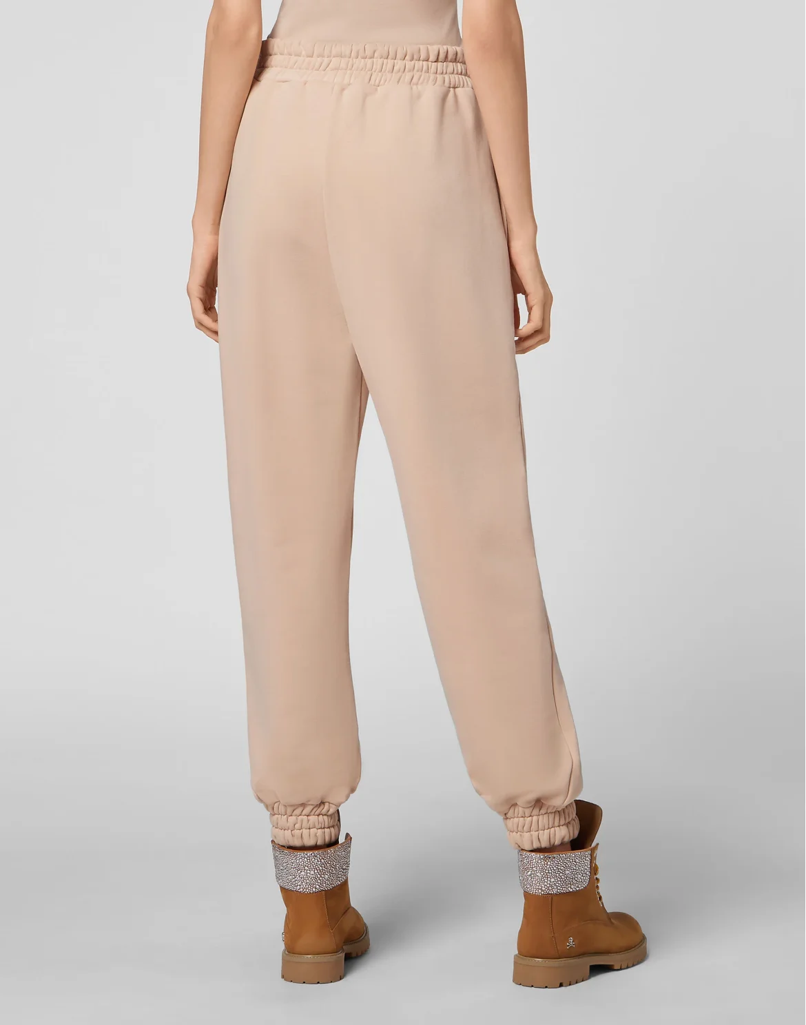 Leisurewear Trousers Embroidery Signature, цвет: Бежевый