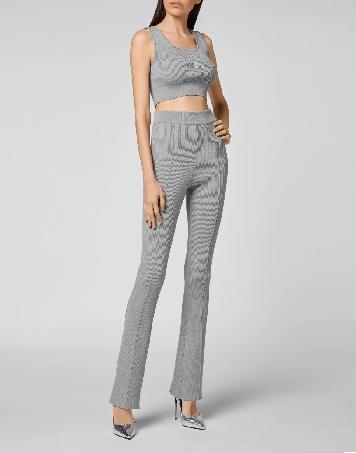Merino extrafine leisurewear Top/Trousers  Signature, цвет: Серый