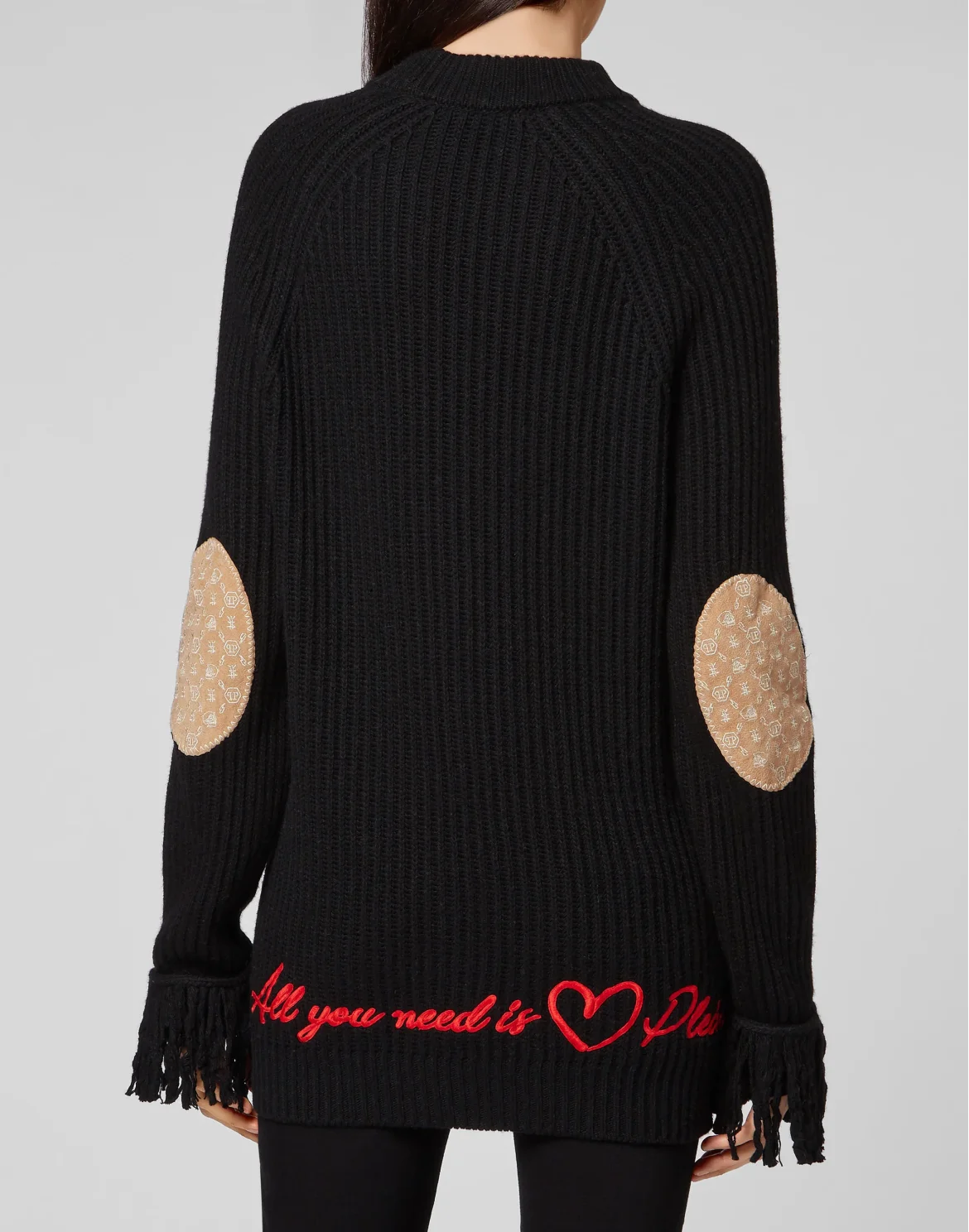 Cashmere 5 leisurewear Turtle Neck LS Embroidery Love Plein, цвет: Черный