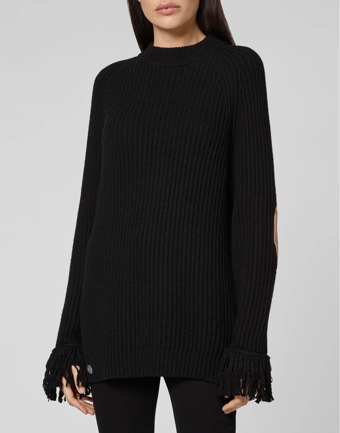 Cashmere 5 leisurewear Turtle Neck LS Embroidery Love Plein, цвет: Черный