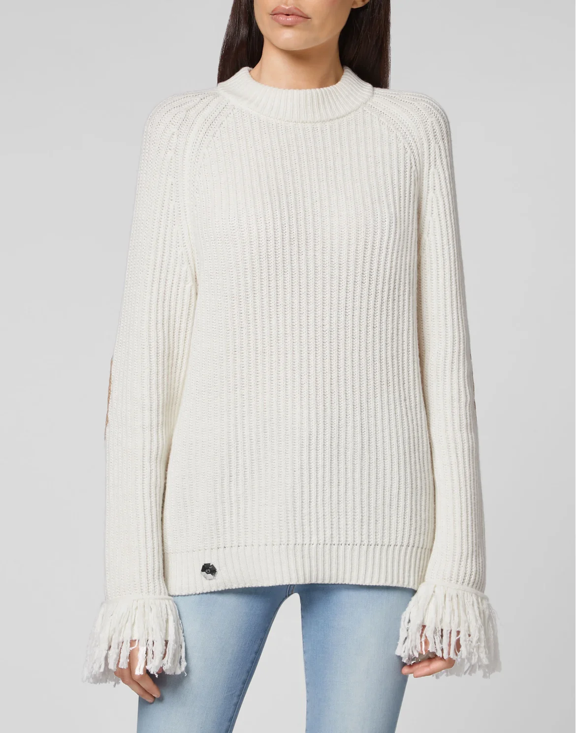 Cashmere 5 leisurewear Turtle Neck LS Embroidery Love Plein, цвет: Бежевый