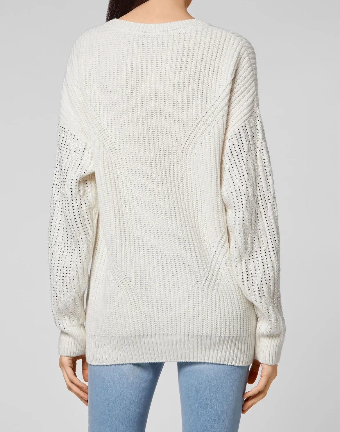 Cashmere 5 Pullover Round Neck LS Crystal Skull, цвет: Бежевый