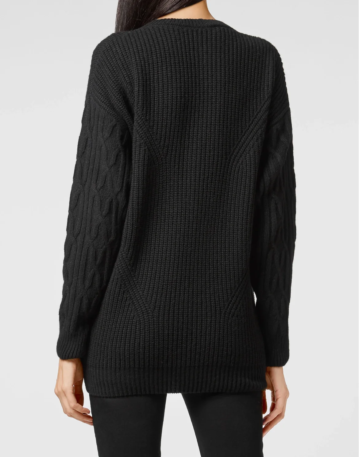 Cashmere 5 Pullover Round Neck LS Skull, цвет: Черный