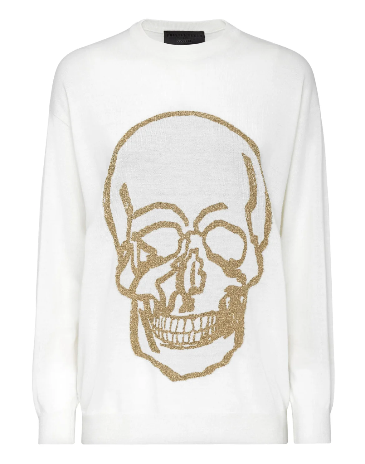 Wool Pullover Round Neck LS, цвет: Белый