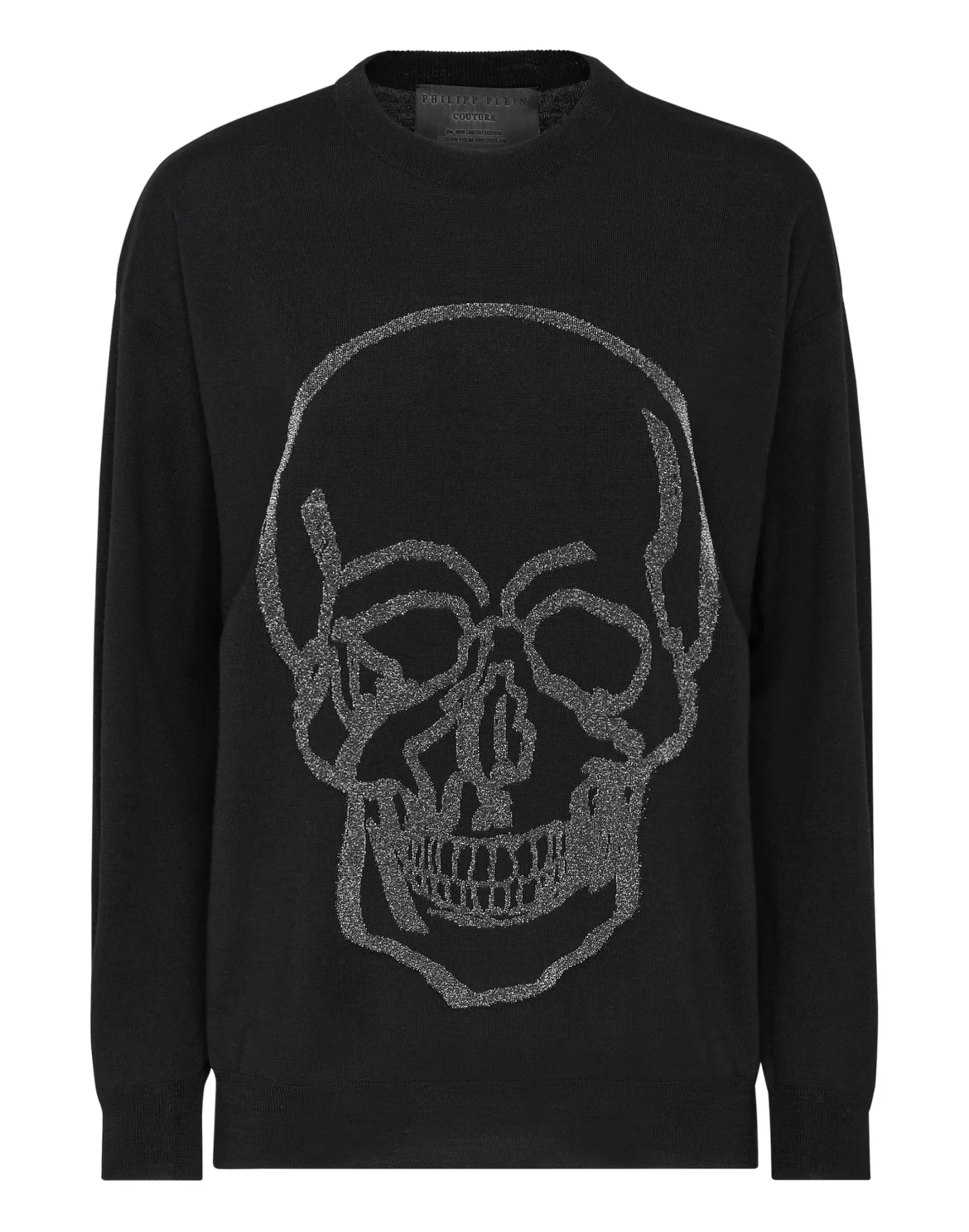 Wool Pullover Round Neck LS, цвет: Черный
