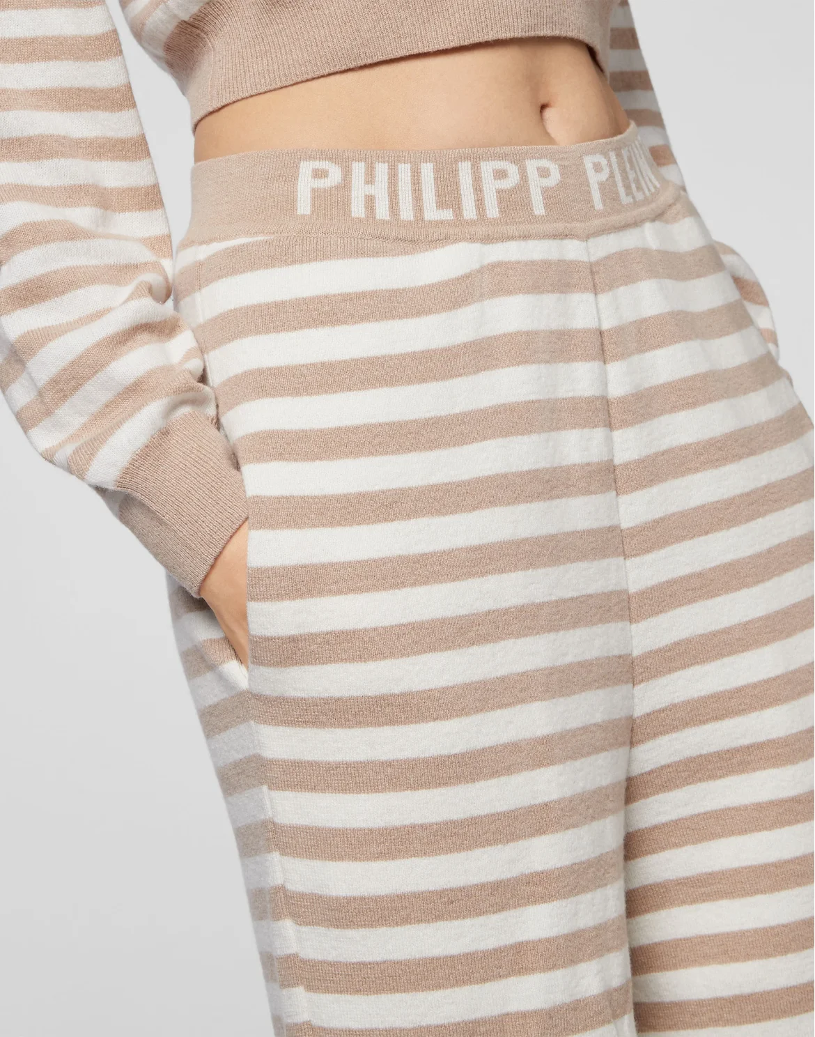 Mariner Cashmere Jacquard Trousers, цвет: Розовый