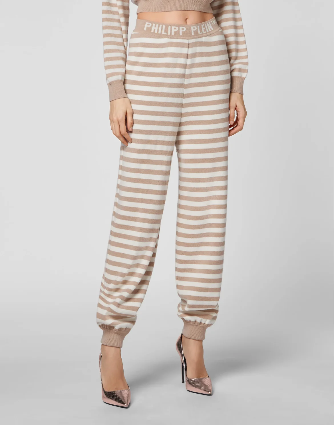 Mariner Cashmere Jacquard Trousers, цвет: Розовый