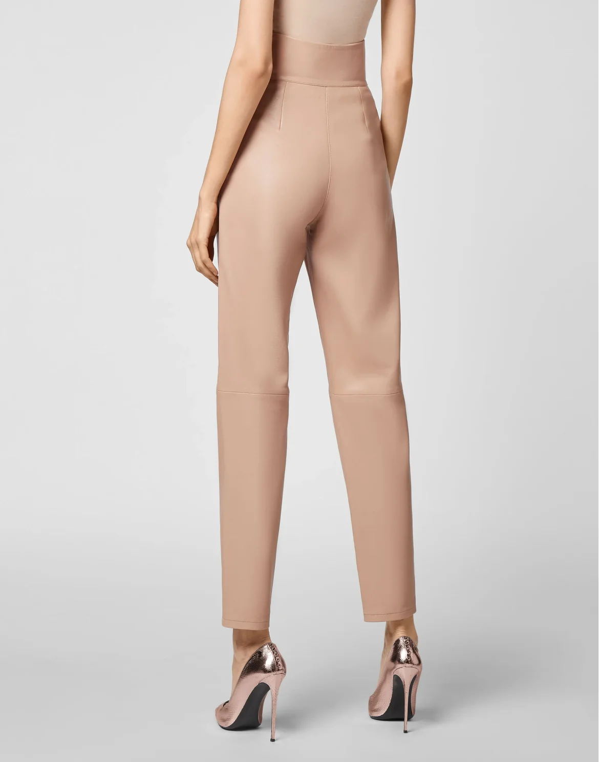 Lambskin Trousers Iconic Plein, цвет: Бежевый