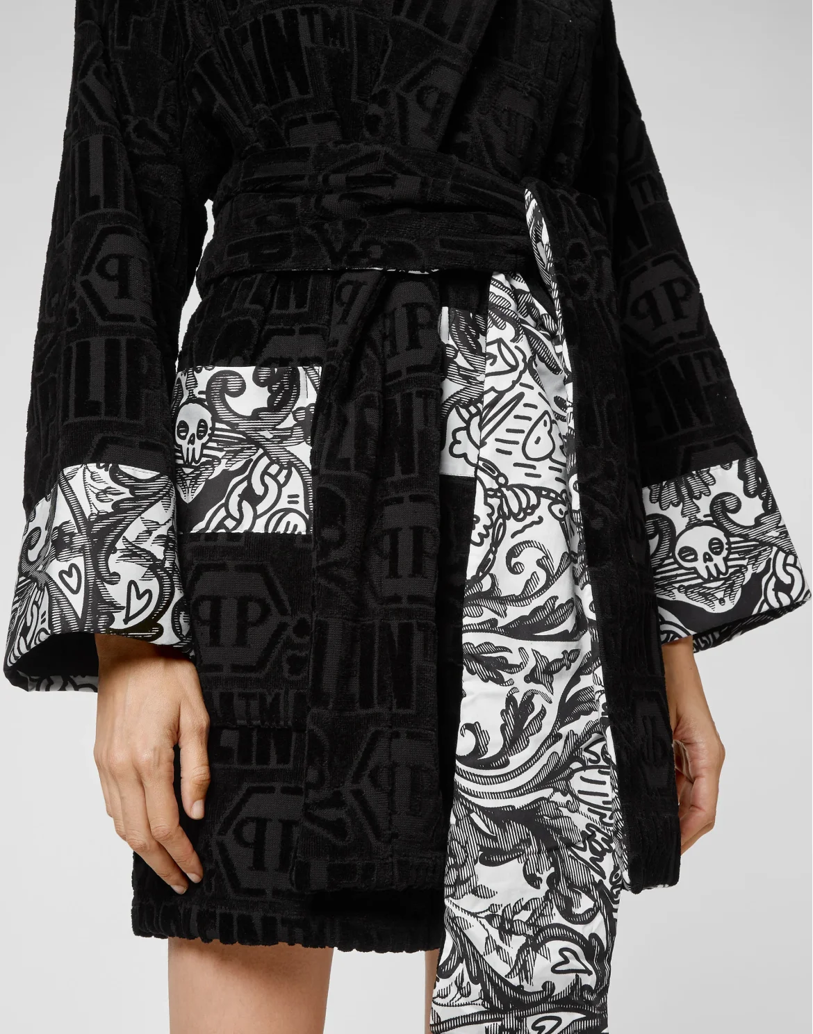 Bathrobe Philipp Plein TM, цвет: Черный