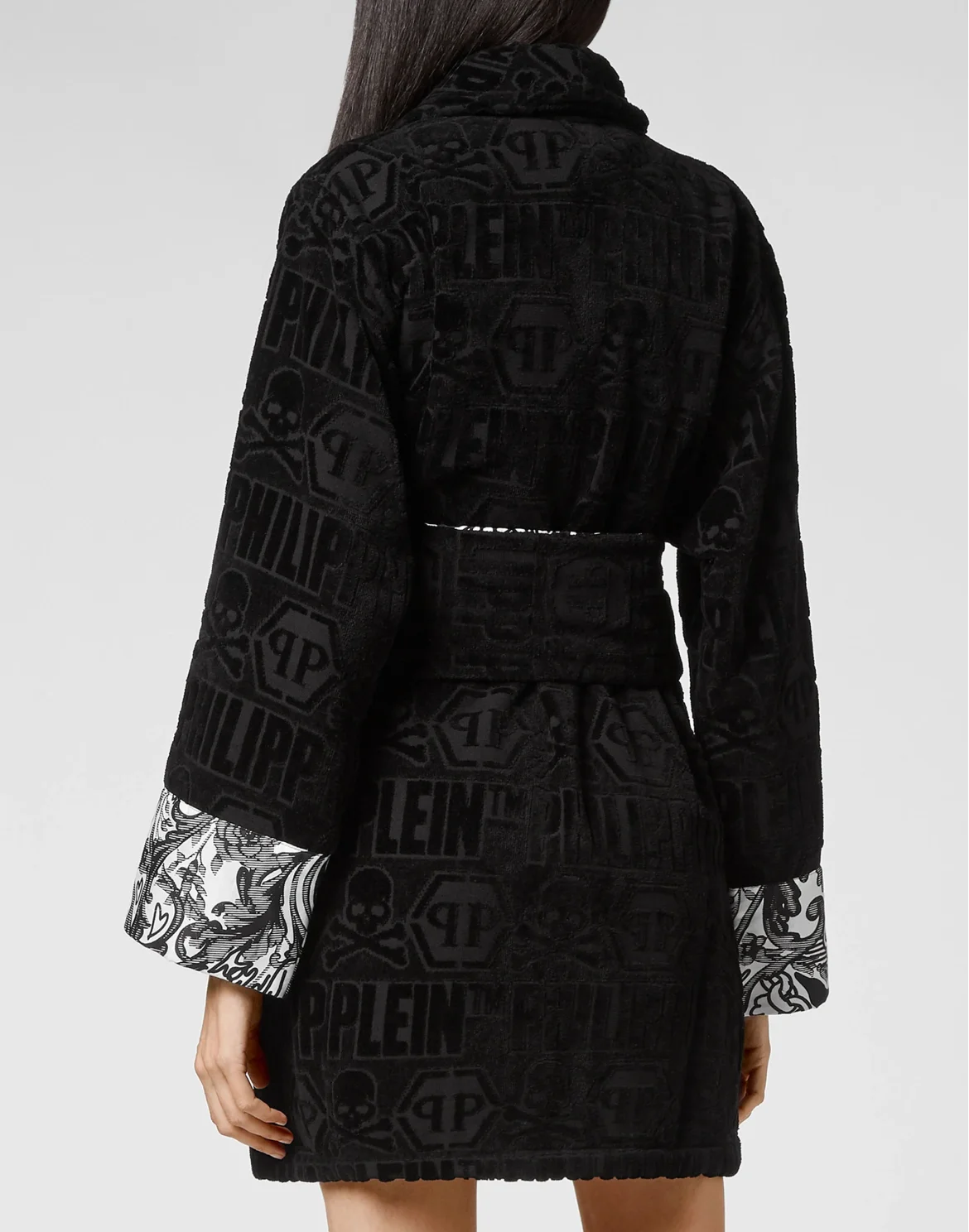 Bathrobe Philipp Plein TM, цвет: Черный