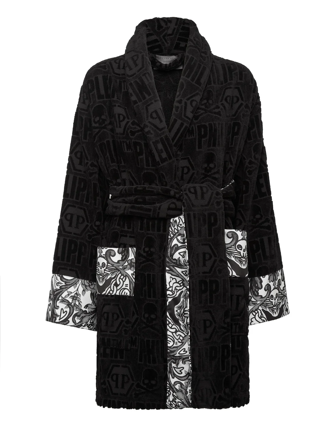 Bathrobe Philipp Plein TM, цвет: Черный