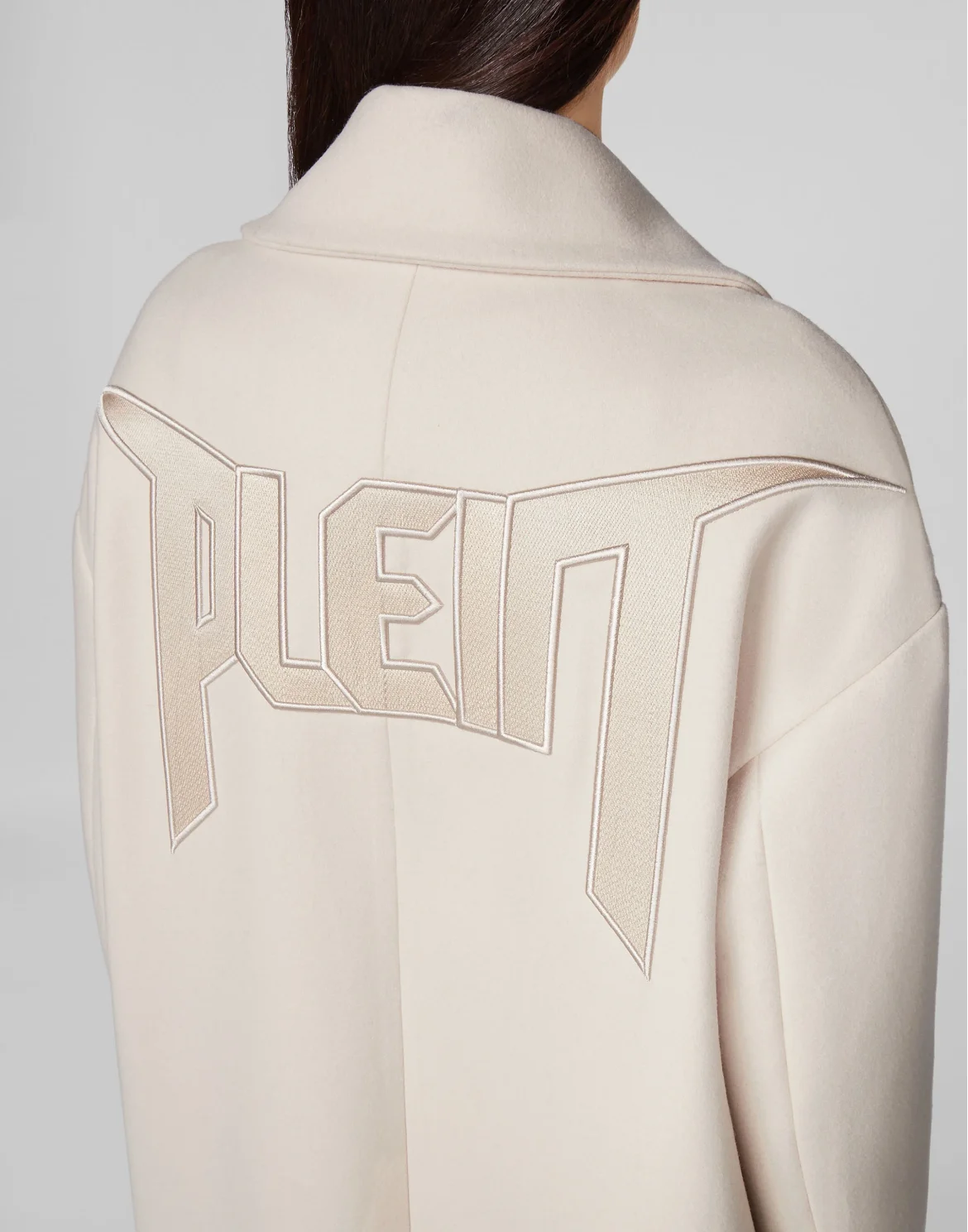 Wool Coat Long Iconic Plein, цвет: Бежевый