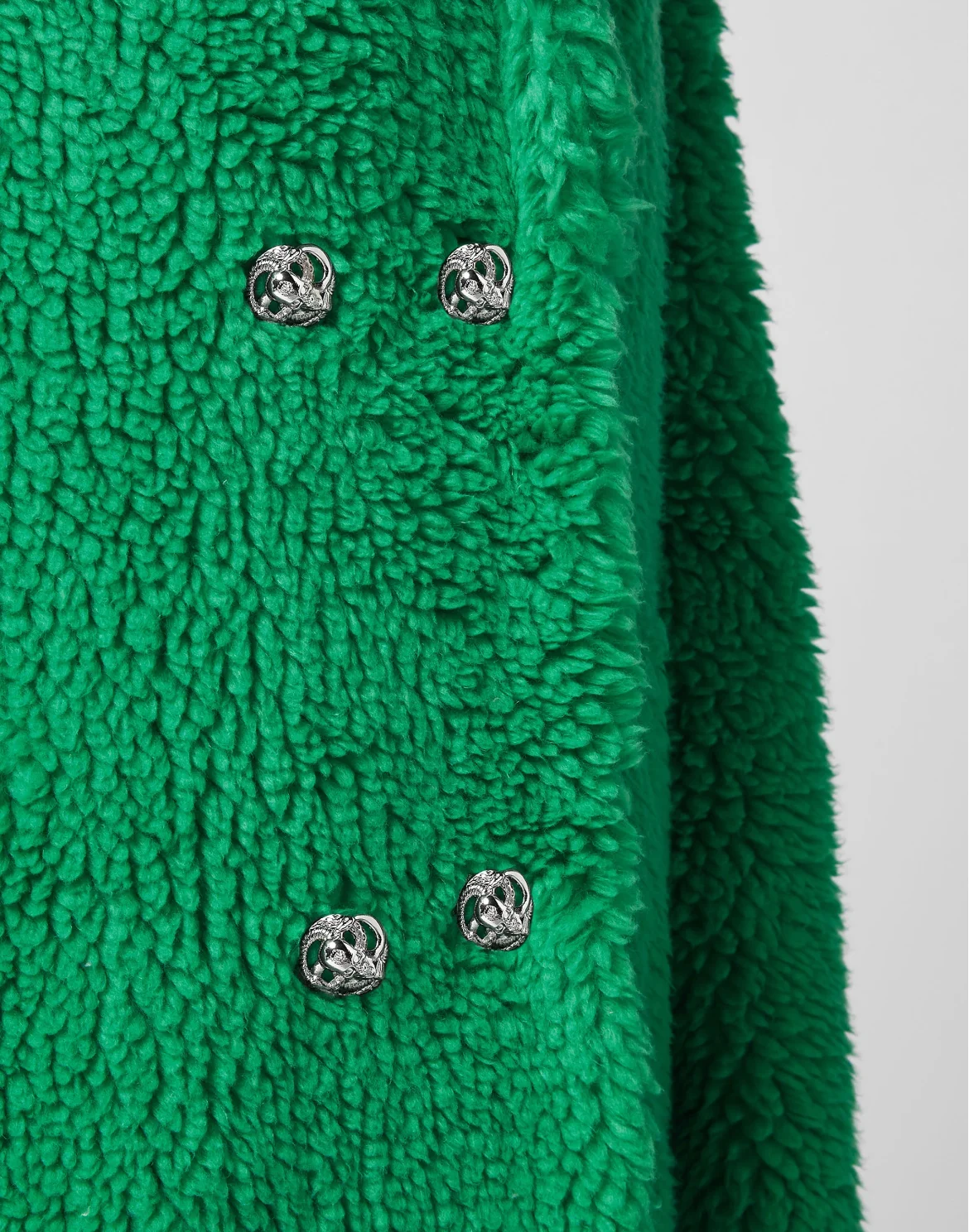Coat Long Iconic Plein, цвет: Зеленый
