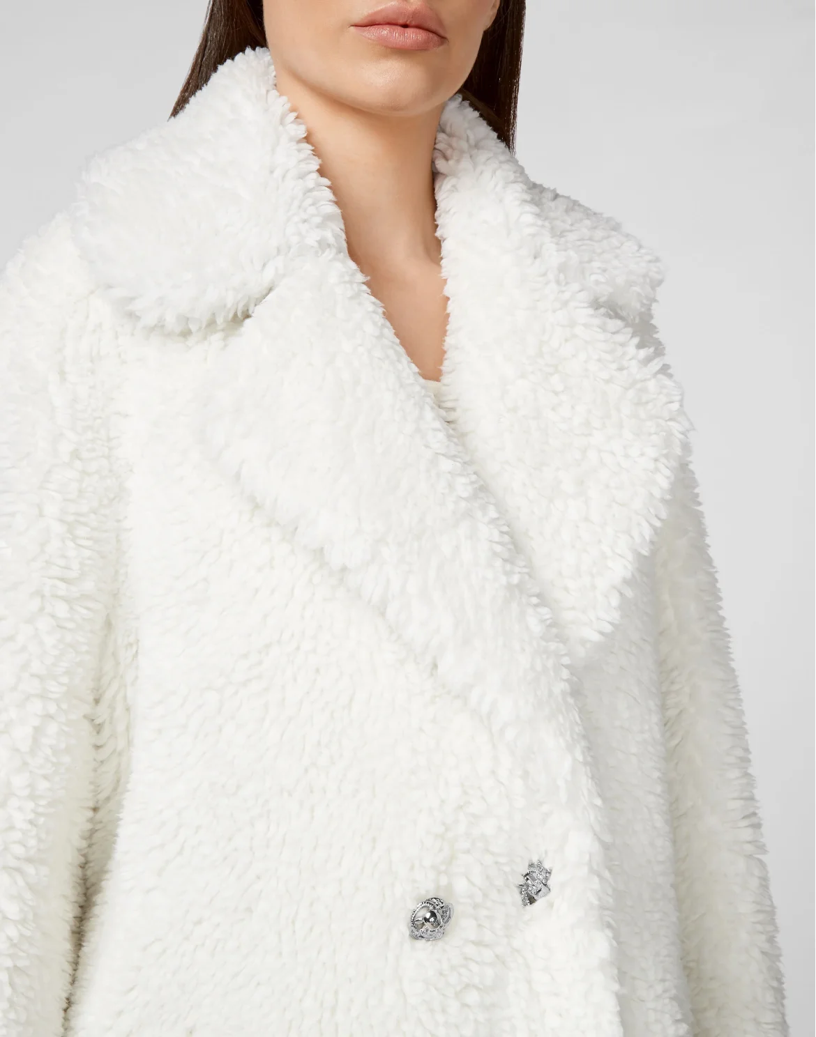 Coat Long Iconic Plein, цвет: Бежевый