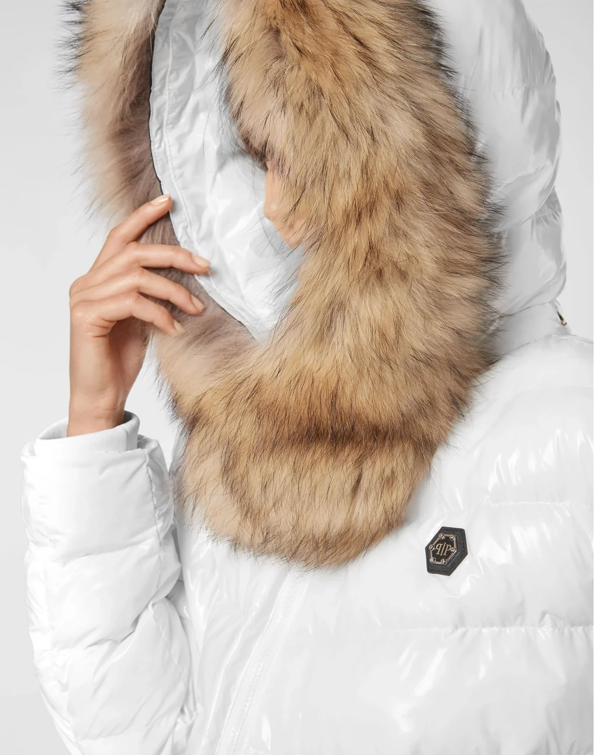 Nylon Long Down Jacket, цвет: Белый