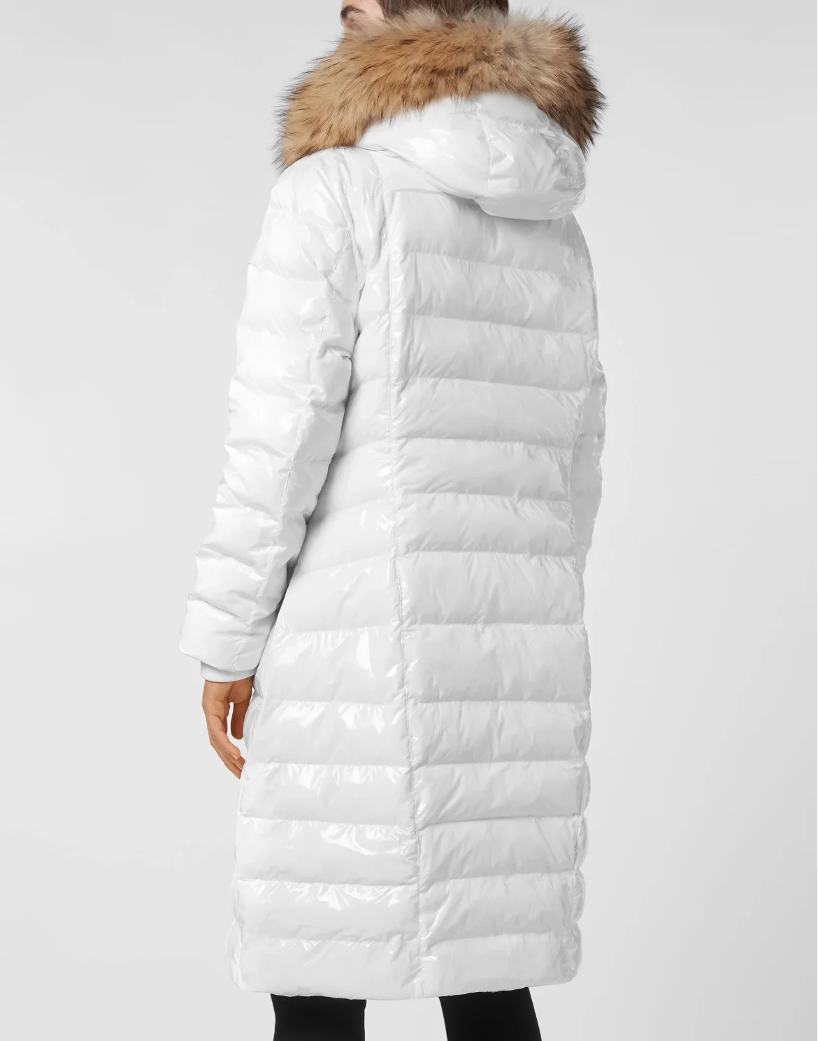 Nylon Long Down Jacket, цвет: Белый