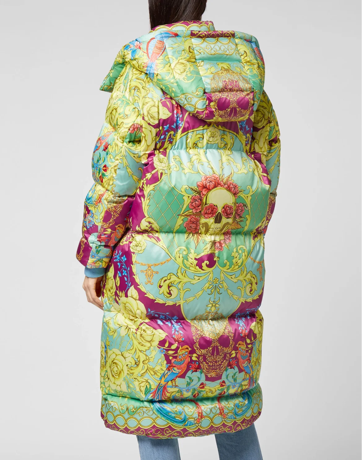 Nylon Bomber Long print New Baroque, цвет: Мультиколор