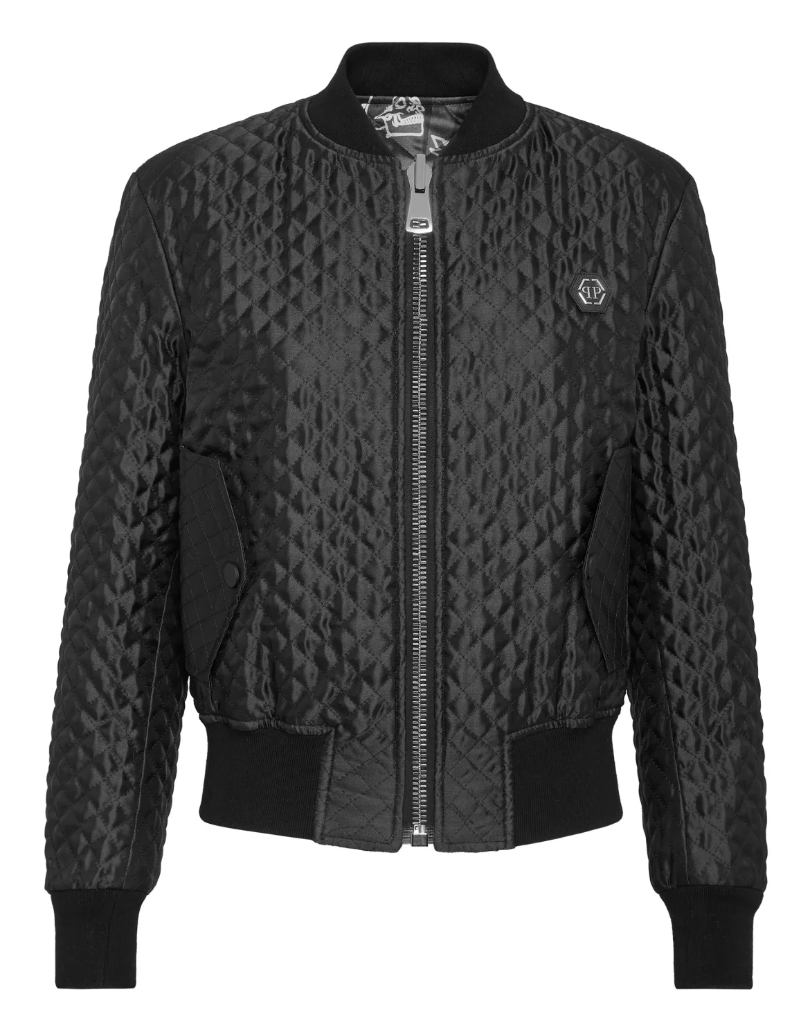 Bomber matelassè New Baroque, цвет: Черный