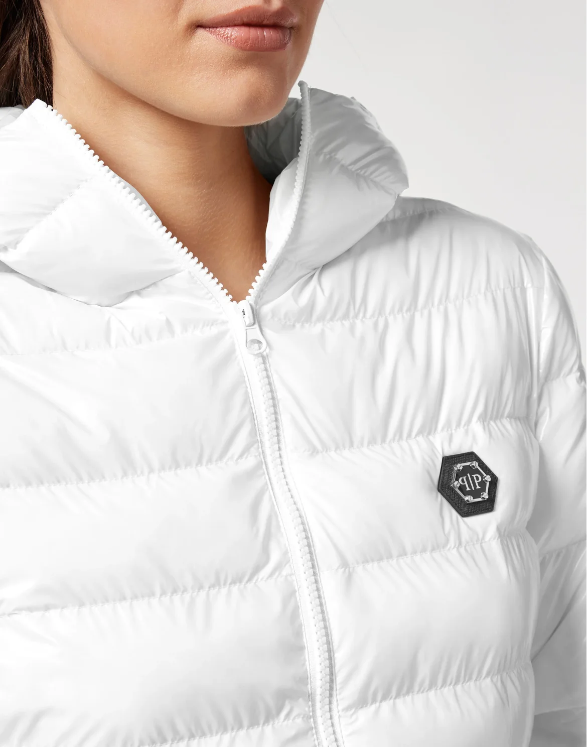 Nylon Down Jacket, цвет: Белый