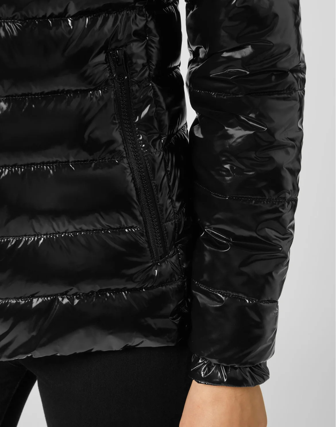Nylon Down Jacket, цвет: Черный