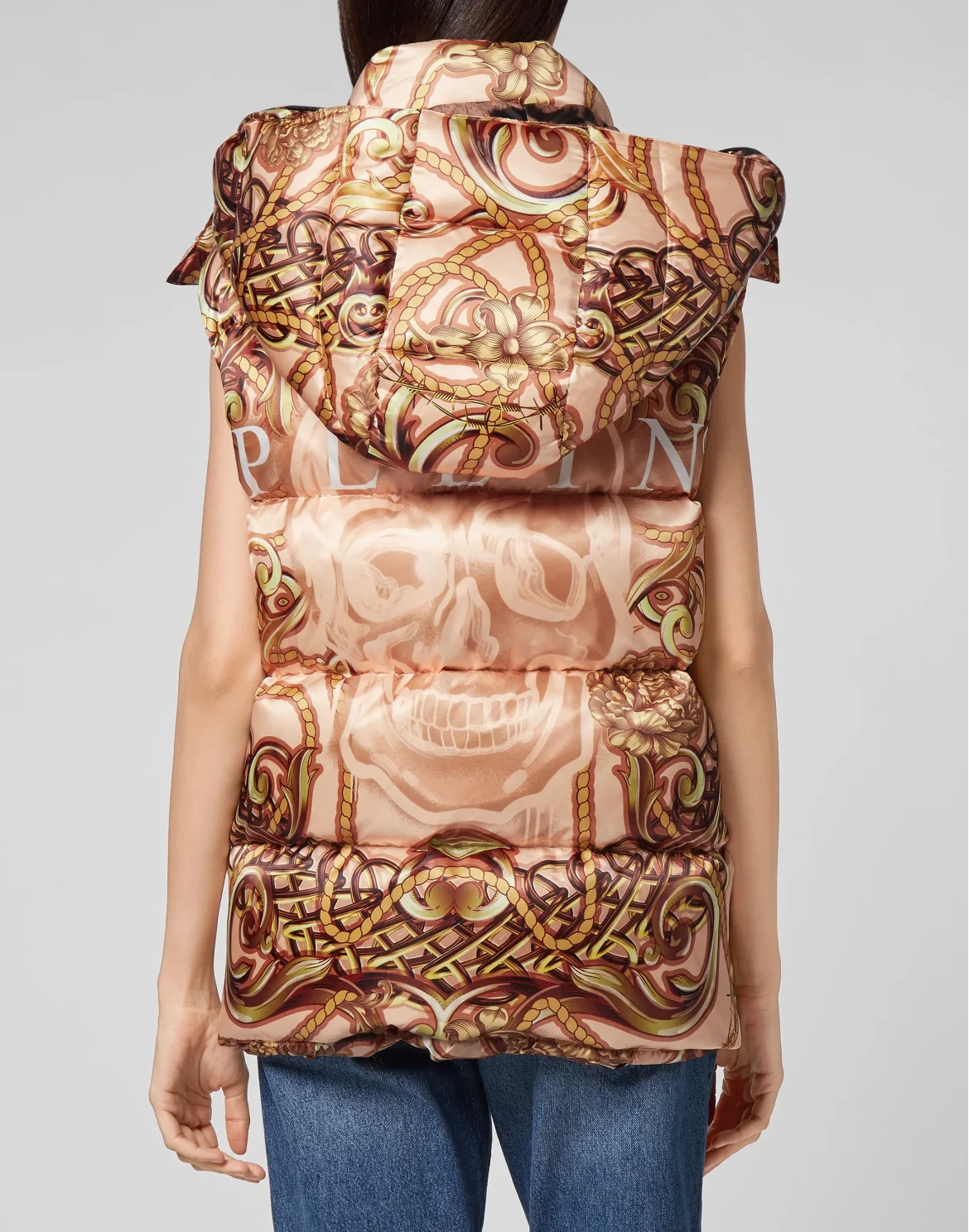Nylon Short Vest print New Baroque, цвет: Бежевый