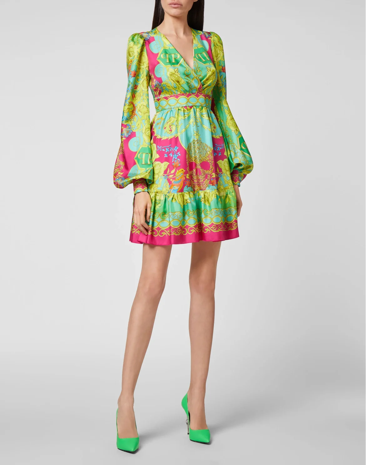Short Dress New Baroque, цвет: Мультиколор