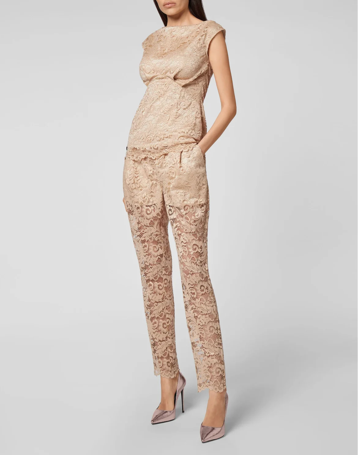 SS Top Lace, цвет: Бежевый
