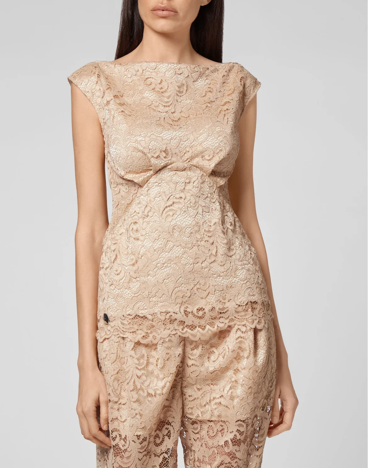 SS Top Lace, цвет: Бежевый