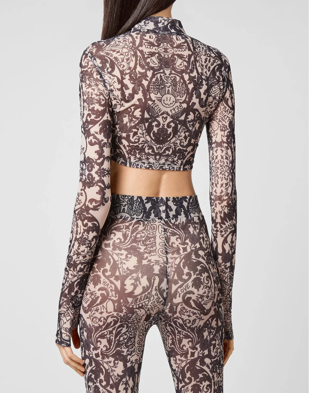 LS Top Stretch Printed Tulle New Baroque, цвет: Розовый