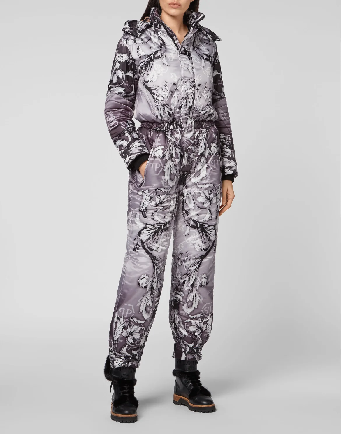 Nylon Ski jumpsuit print New Baroque, цвет: Черный