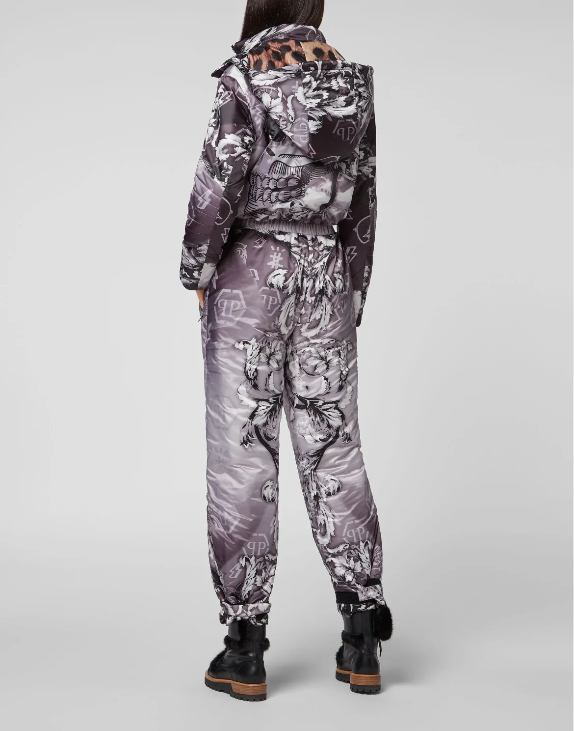 Nylon Ski jumpsuit print New Baroque, цвет: Черный
