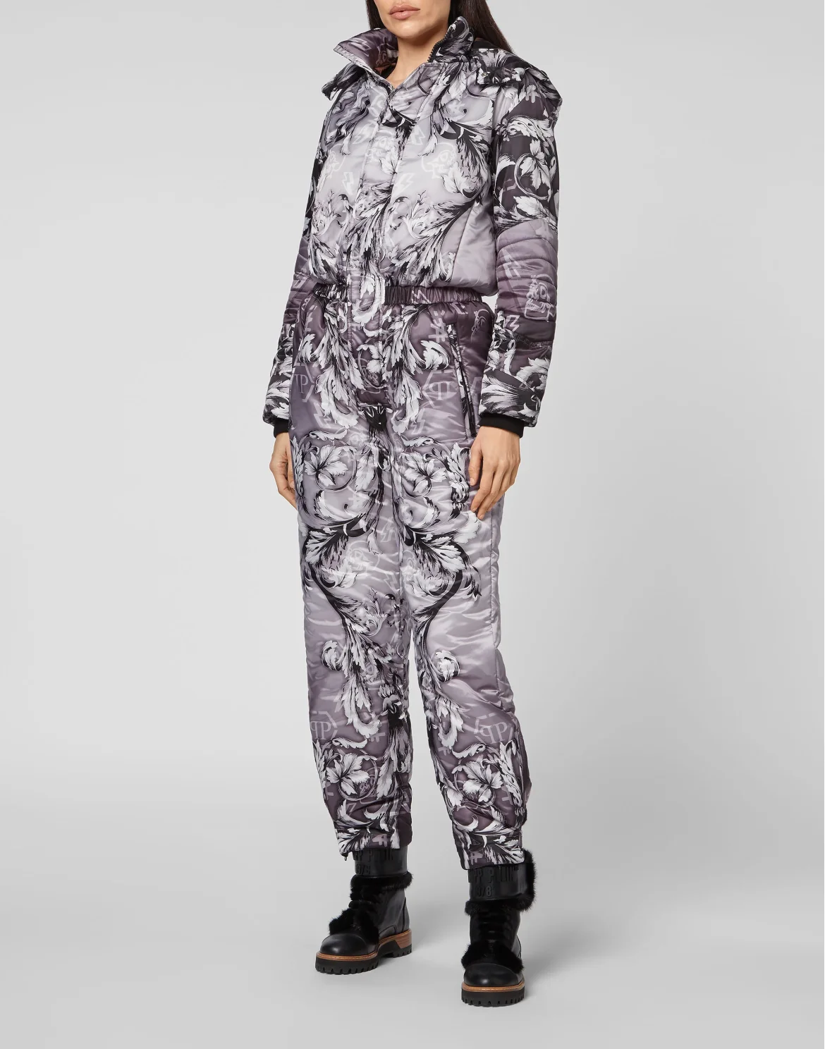 Nylon Ski jumpsuit print New Baroque, цвет: Черный