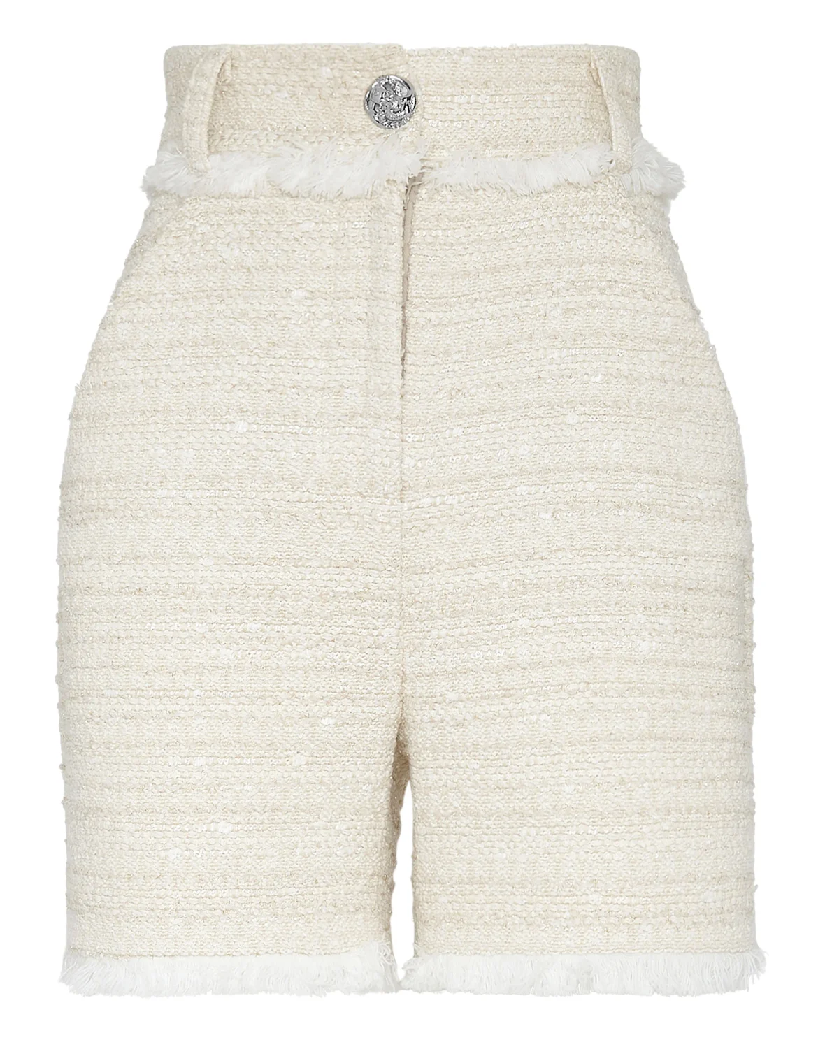 Bouclé Short Trousers Embroidery, цвет: Бежевый