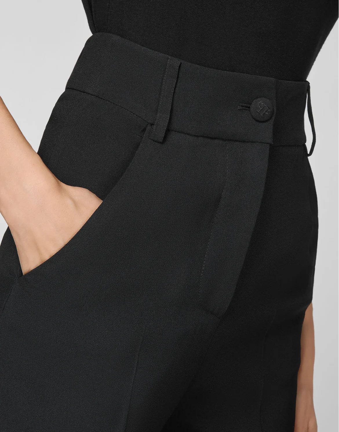 Cady Long Trousers Embroidery New Baroque, цвет: Черный