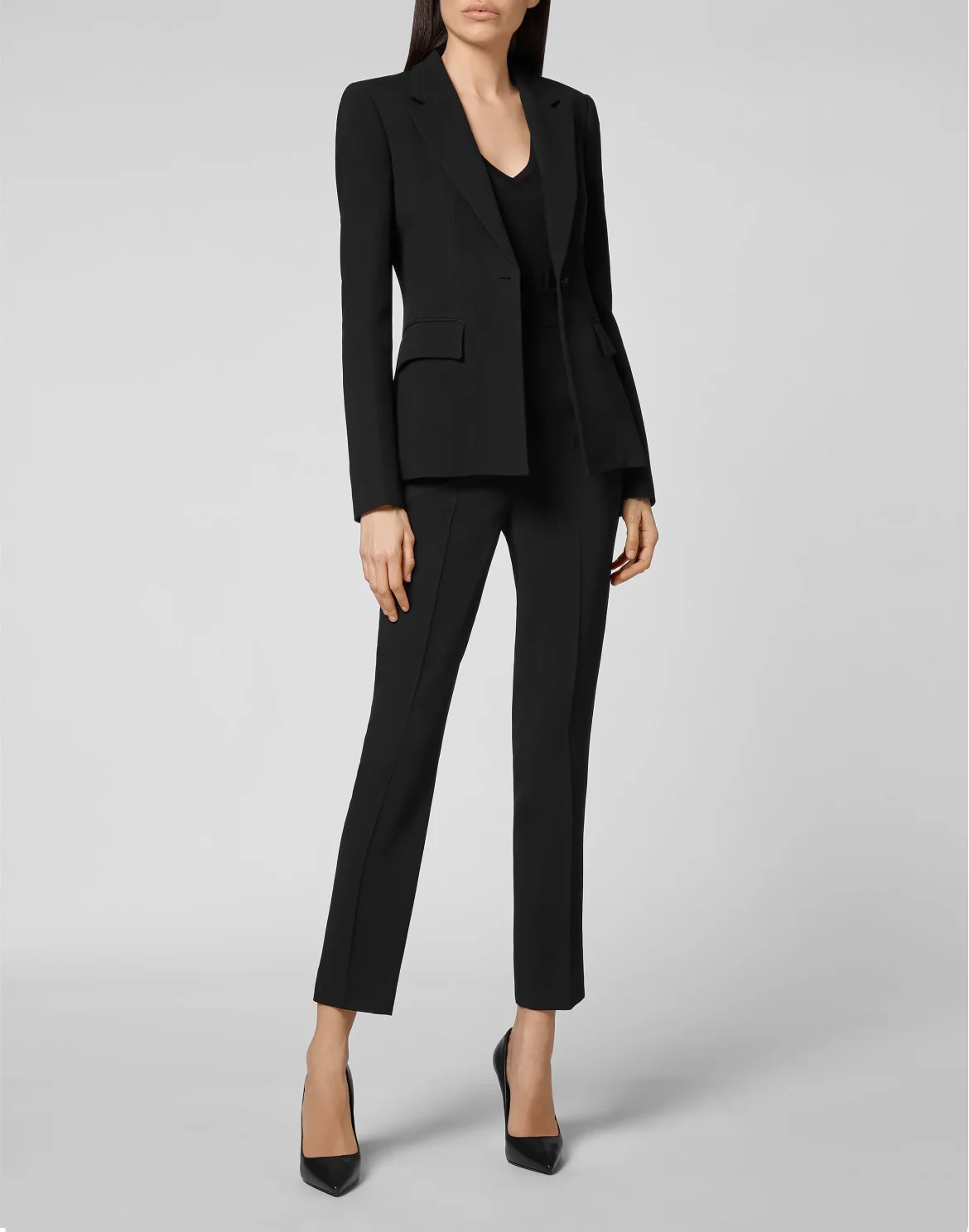Cady Long Trousers Embroidery New Baroque, цвет: Черный