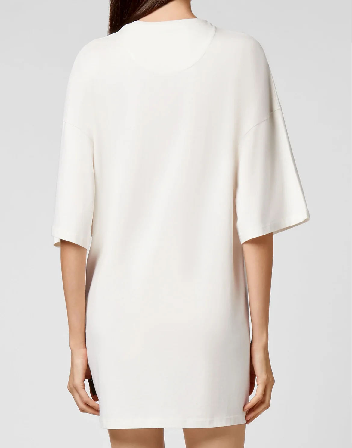 Leisurewear T-shirt Dress Embroidery Signature, цвет: Бежевый