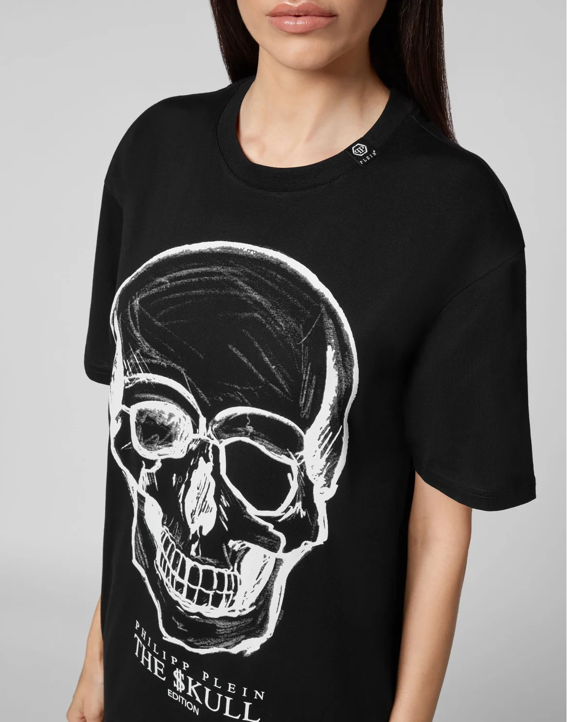 T-shirt Round Neck SS print Skull, цвет: Черный