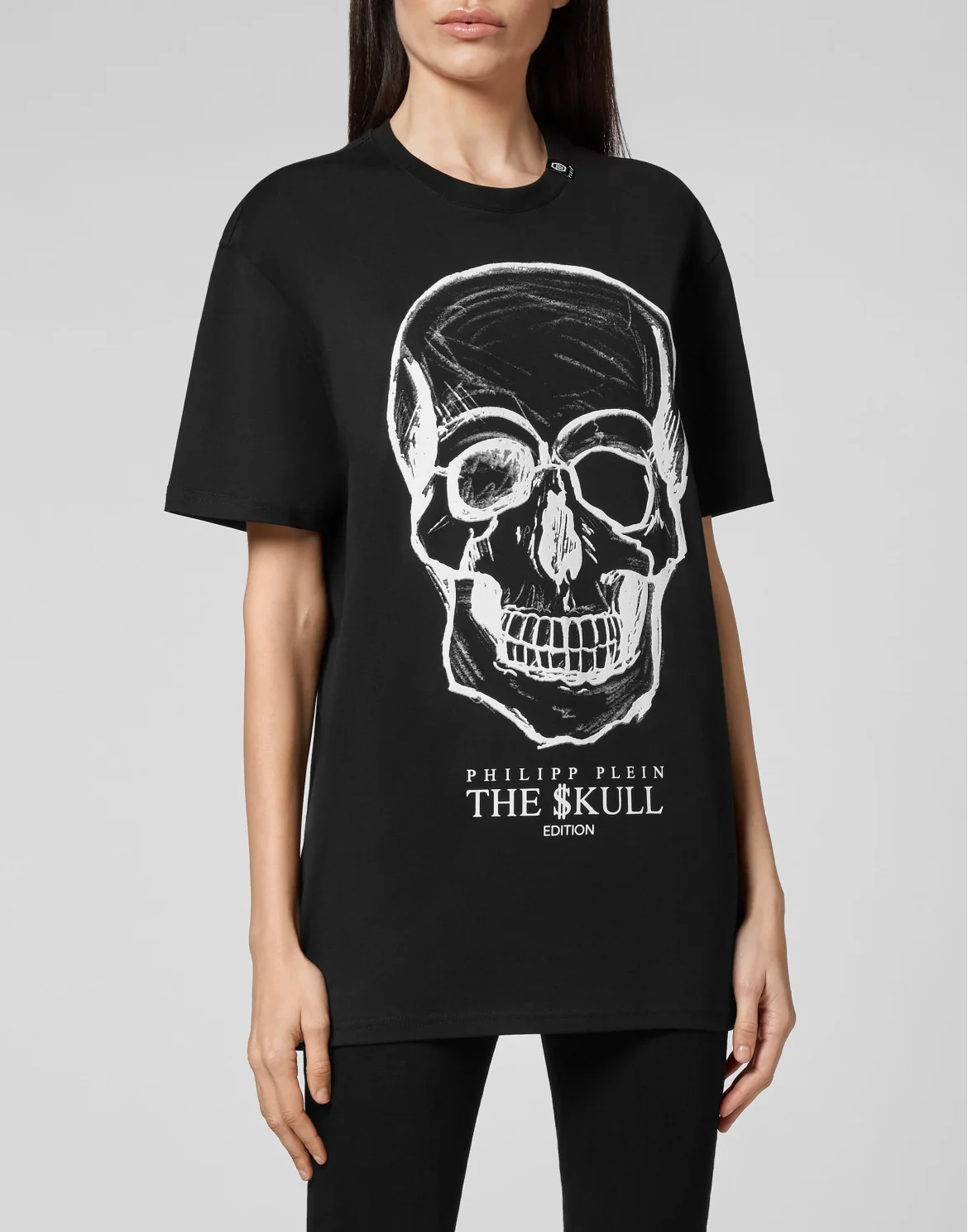T-shirt Round Neck SS print Skull, цвет: Черный
