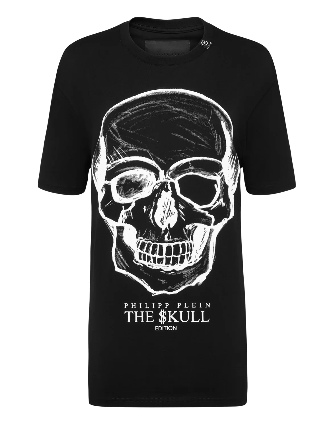T-shirt Round Neck SS print Skull, цвет: Черный