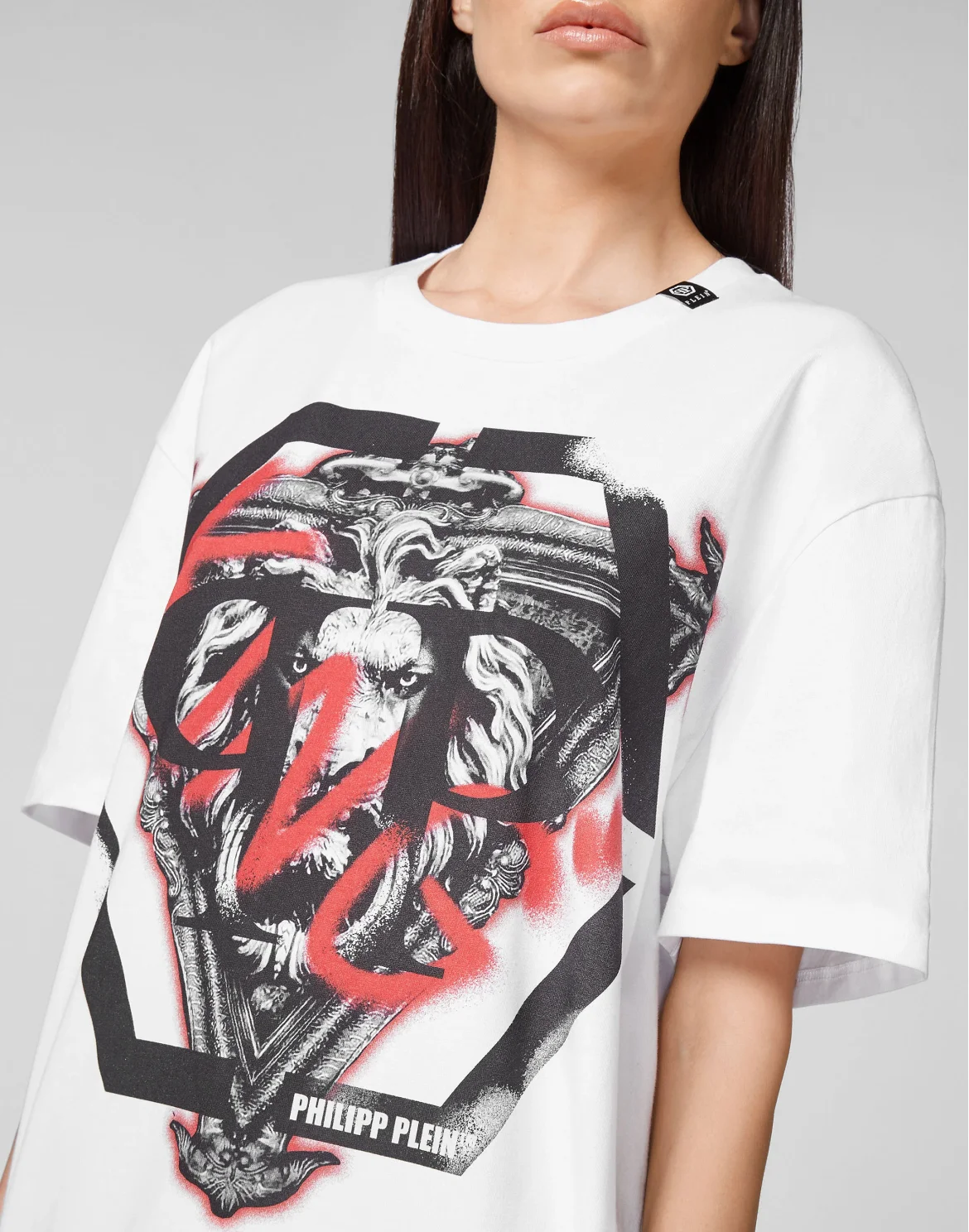 T-shirt Round Neck SS Lion, цвет: Белый