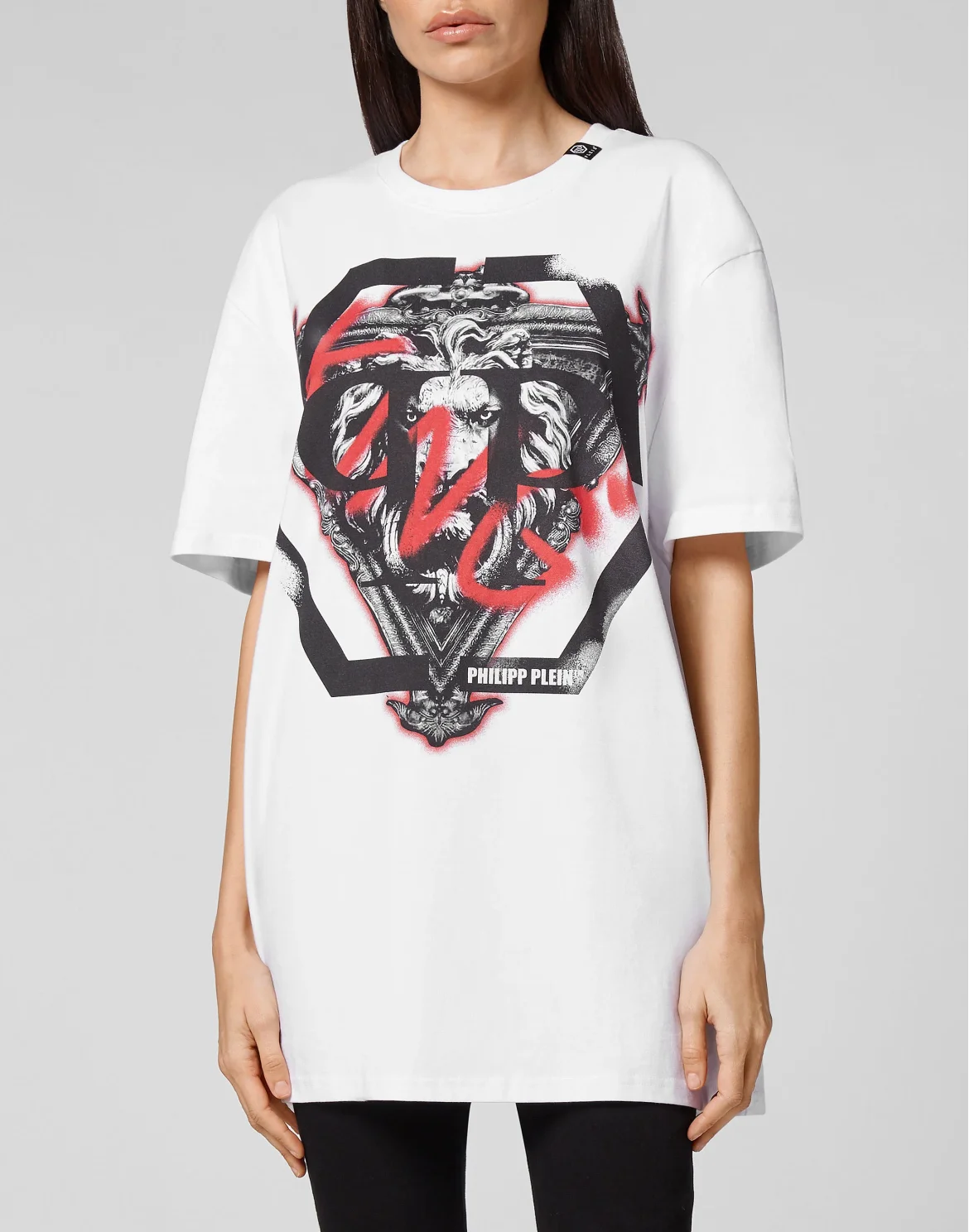 T-shirt Round Neck SS Lion, цвет: Белый