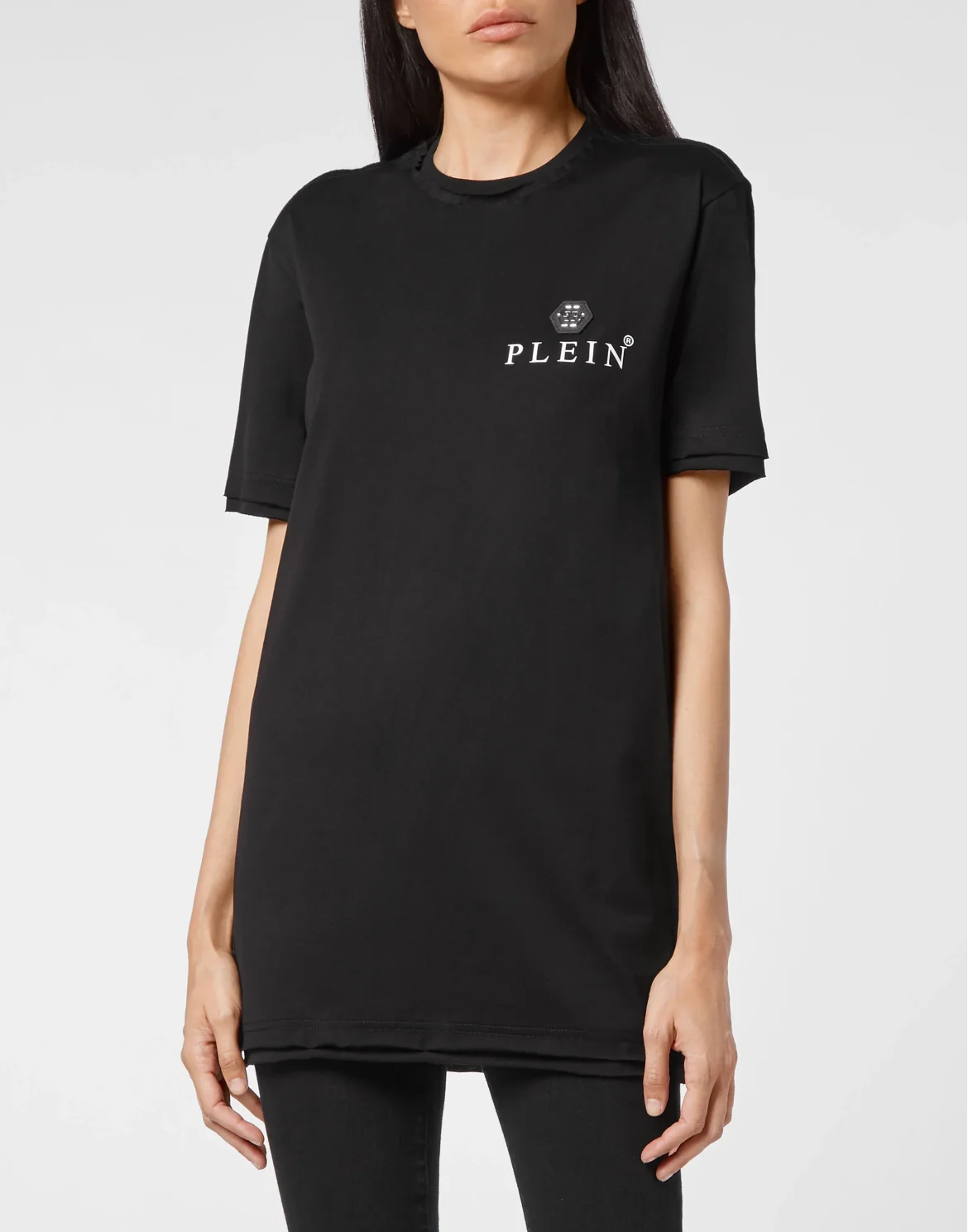 T-shirt Round Neck SS Iconic Plein, цвет: Черный