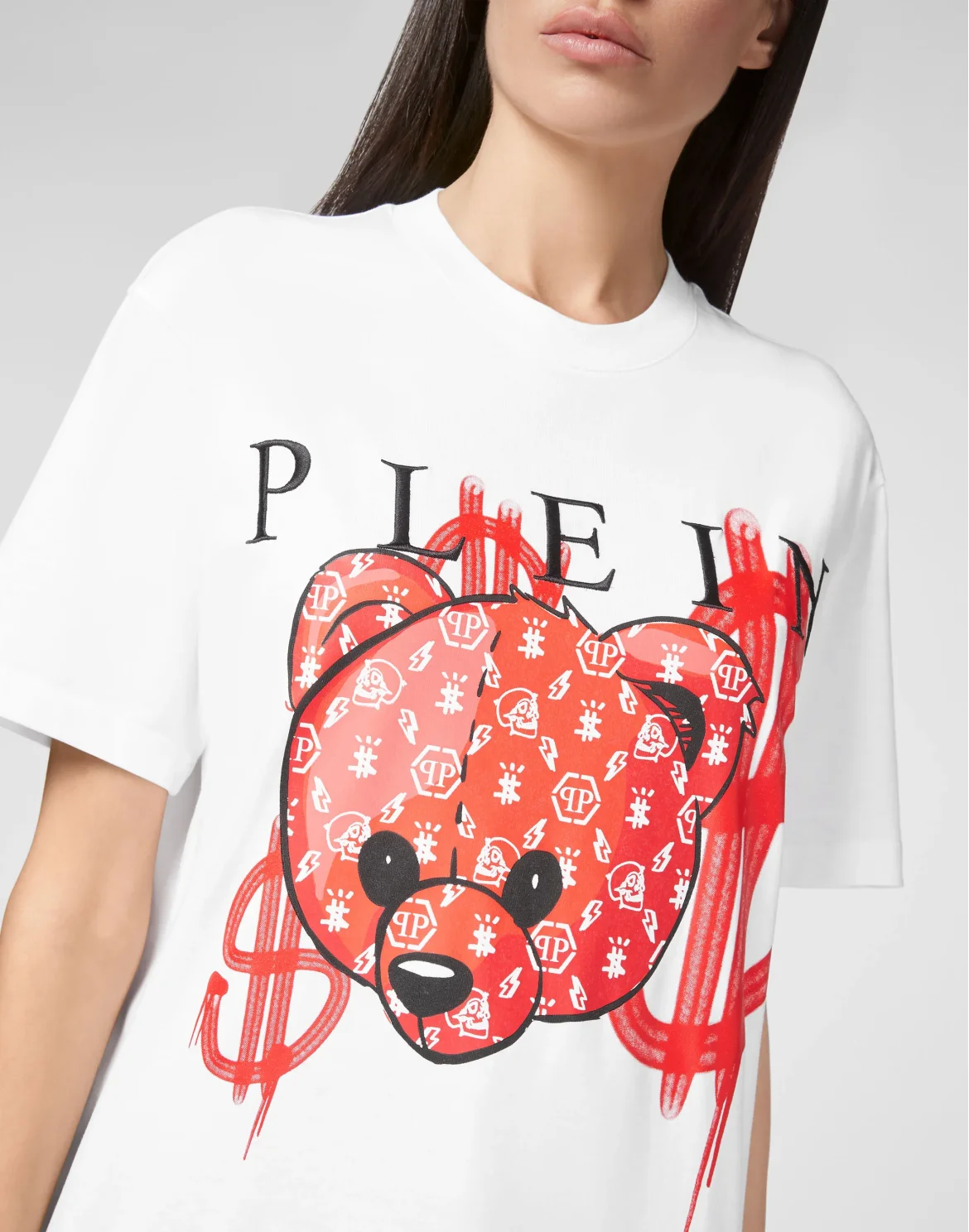 T-shirt Round Neck SS Teddy Bear, цвет: Белый